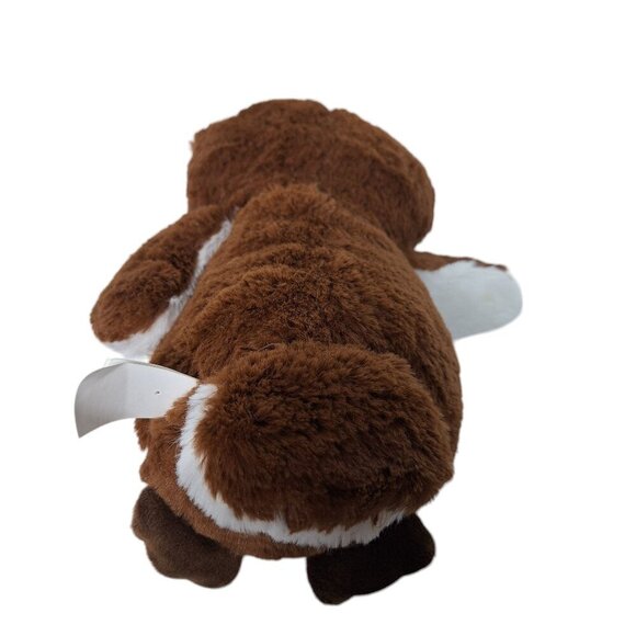 Kellytoy Brown White Owl Squeaky Dog Toy Plush Stuffed Animal Toy 9.5" - Picture 5 of 7